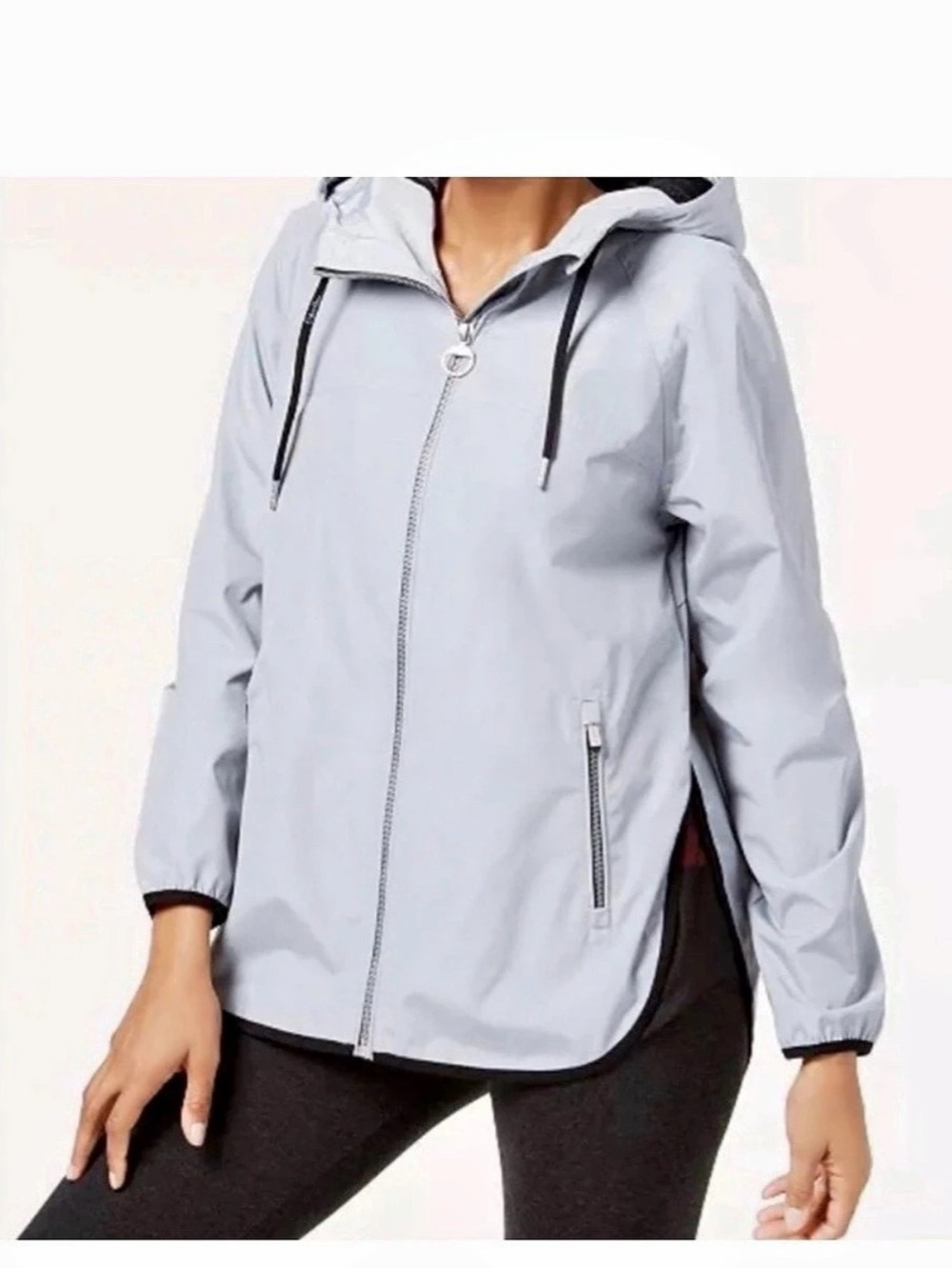 Calvin Klein Hooded Performance Windbreaker Gray Small